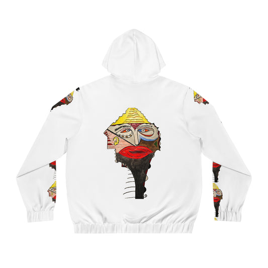 New York State of Mind original  Dobson Art  Full-Zip Hoodie WHITE  2